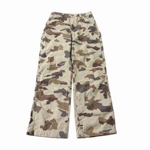 Aritzia TNA Carpenter Pants 4 Beige Camo Wide Leg Cotton Cargo Utility High-Rise